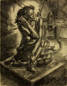 Image of Crouched Nude and Press