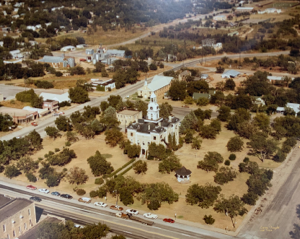 Image of Aerial View of Courthouse, West Southwest