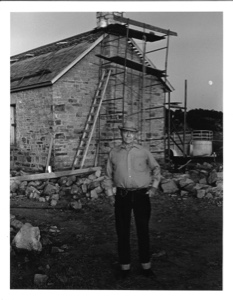 Image of Watt Matthews Standing at West Side of Main House