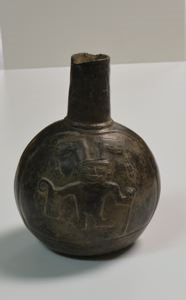 Image of Vessel with Shepherd and Llama