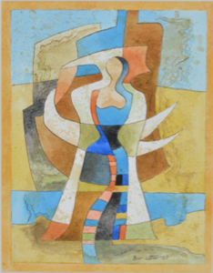 Image of Cubistic Female Figure