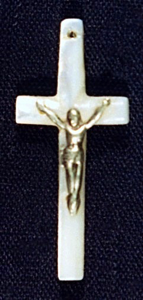 Image of Latin Cross with Crucifix Pendant 