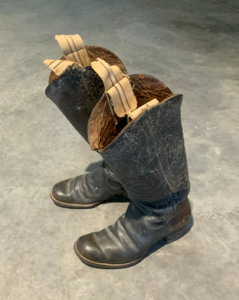 Image of Boots (pair) worn by Watt at age 10