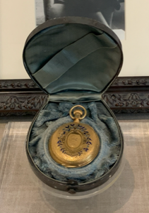 Image of Pendant Watch in silver case, belonged to Sallie Matthews