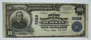 Image of Ten Dollars, First National Bank of Albany, Signed by Joe B. Matthews