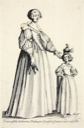 Image of Damoiselle Catherine Puttinger epouse de Jacques Calot et sa fille (Catherine Puttinger Wife of Callot and Daughter)