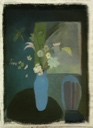 Image of Flowers in Blue Vase