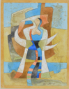 Image of Cubistic Female Figure