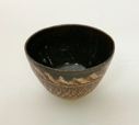 Image of Bowl  (brown w/ incised s pattern)