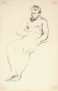 Image of Seated Nude Male