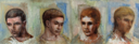 Image of Study of Four Young Male Heads