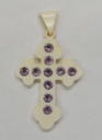 Image of Budded Latin Cross Pendant  