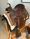 Image of Saddle (child, dark leather)